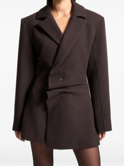 Manière De Voir Sylvie blazer mini dress - Brown - zdjęcie produktu nr 1
