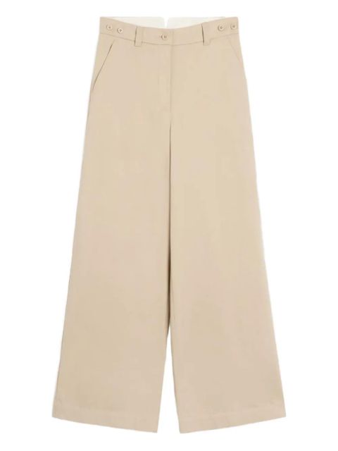 Weekend Max Mara high-waisted wide-leg trousers - Neutrals - zdjęcie produktu nr 1