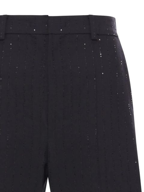 Max Mara crystal-embellished wool shorts - Black - zdjęcie produktu nr 2