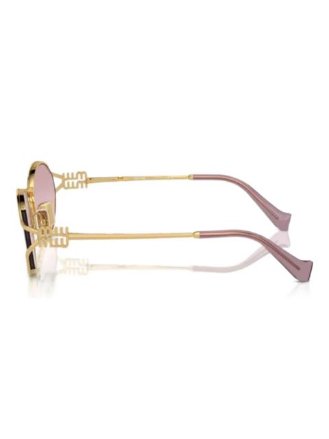 Miu Miu Eyewear oval-frame sunglasses - Gold