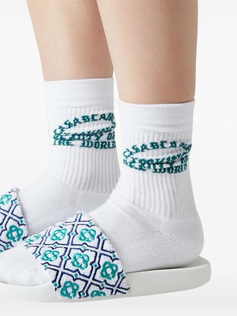 Casablanca monogram flip flops - White - zdjęcie produktu nr 2