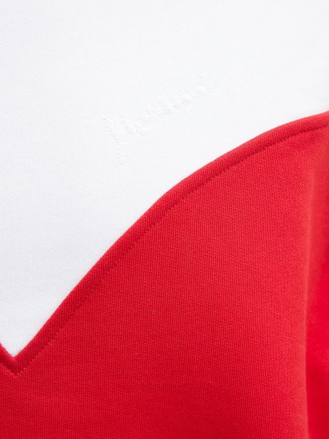 Fiorucci bluza bawełniana Heart Relaxed Fit kolor biały z kapturem wzorzysta U02SPSHO092CJ05RD01