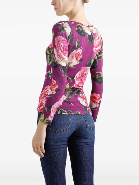 Dolce & Gabbana floral-print top - Pink