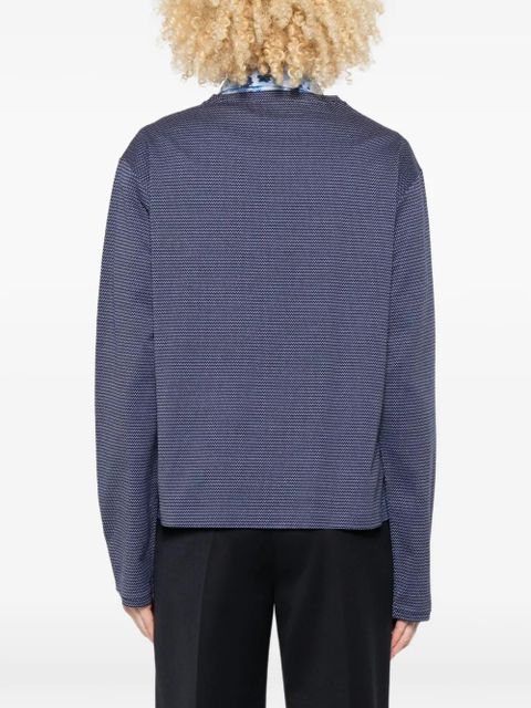 Miu Miu chest-pocket sweatshirt - Blue