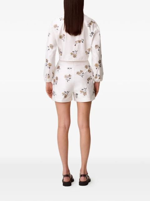 Claudie Pierlot floral shorts - White