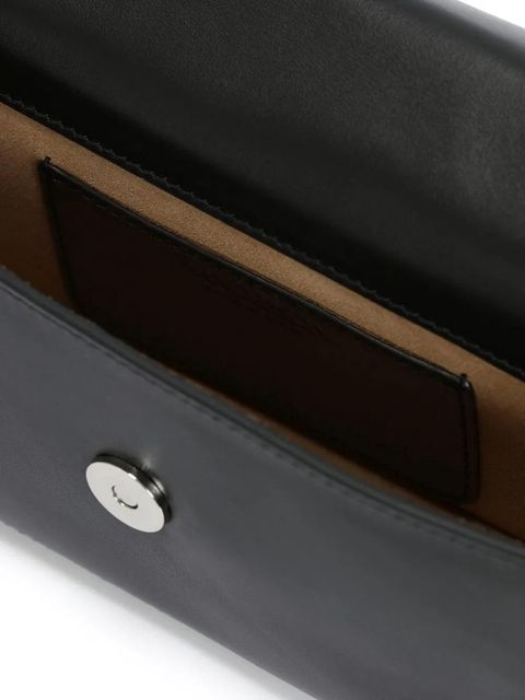 JW Anderson logo-plaque detail shoulder bag - Black