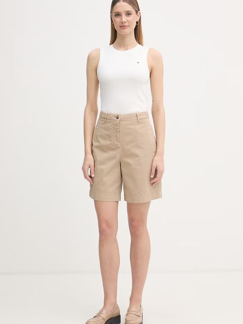 Tommy Hilfiger szorty chino damskie z bawełną - zdjęcie produktu nr 1
