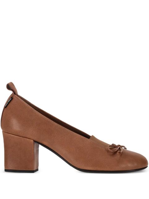 Miu Miu Élan bow-detail pumps - Brown - zdjęcie produktu nr 1