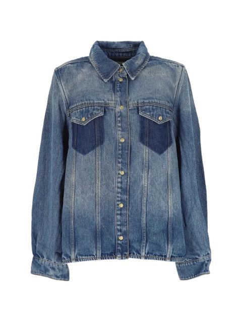 GANNI tinted wash pocket shirt - Blue - zdjęcie produktu nr 1