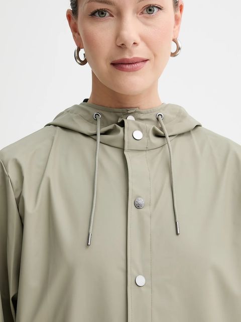 Rains kurtka 12010 Jacket kolor zielony przejściowa 12010