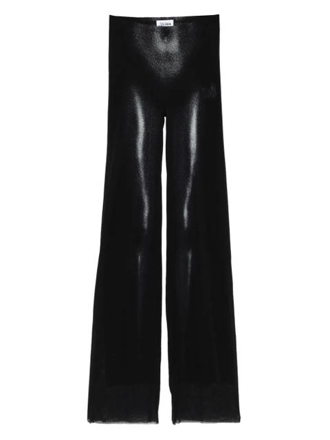 Jean Paul Gaultier body-print straight trousers - Black - zdjęcie produktu nr 1