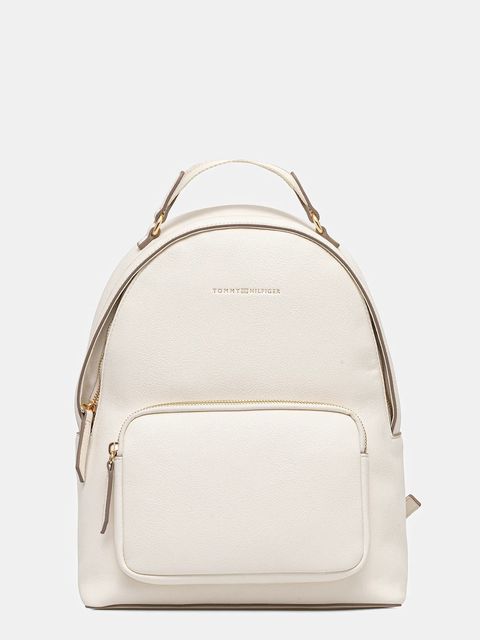 Tommy Hilfiger plecak damski kolor beżowy mały gładki AW0AW17471 - zdjęcie produktu nr 1