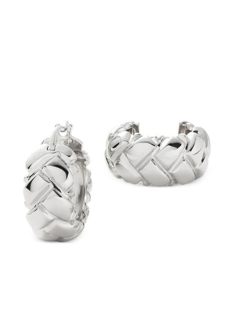 Missoma x Lucy Williams Waffle hoop earrings - Silver - zdjęcie produktu nr 1