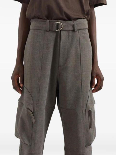 The Frankie Shop Kelly belted cargo trousers - Grey