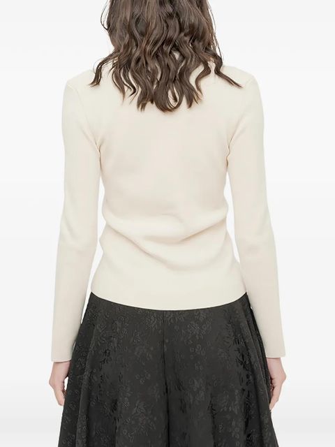 MM6 Maison Margiela pockets V-neck T-shirt - Neutrals