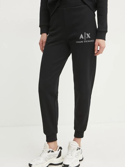 Armani Exchange spodnie dresowe bawełniane - zdjęcie produktu nr 2