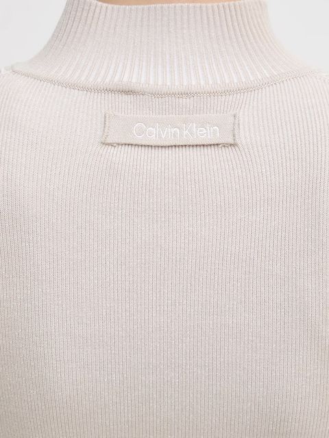 Calvin Klein Jeans kardigan damski kolor beżowy LV044D369G