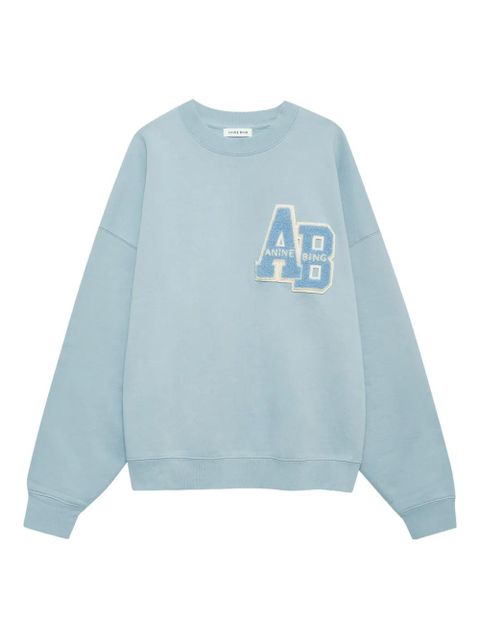 ANINE BING cotton sweatshirt - Blue - zdjęcie produktu nr 1