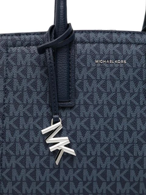 Michael Kors Laila Small Signature Logo Satchel - Blue