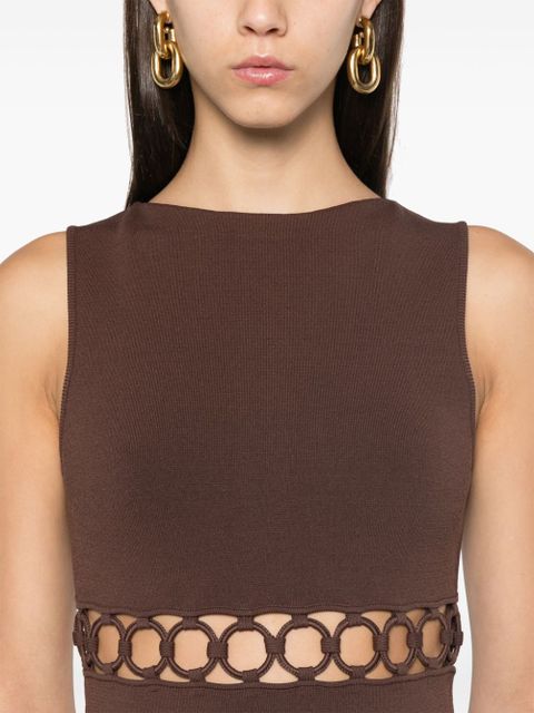 Cult Gaia River midi dress - Brown