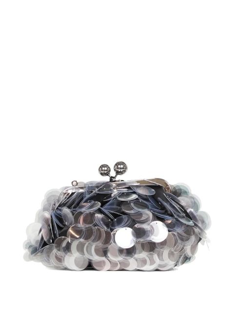 Weekend Max Mara sequin-embellished clutch bag - Silver - zdjęcie produktu nr 2