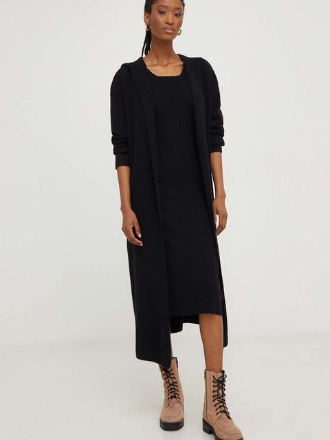 Answear Lab sukienka i kardigan kolor czarny - zdjęcie produktu nr 1