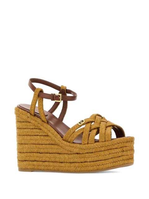 Valentino Garavani woven wedge espadrilles - Brown - zdjęcie produktu nr 2