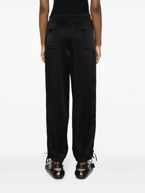 Jil Sander high-waisted tapered-leg trousers - Black