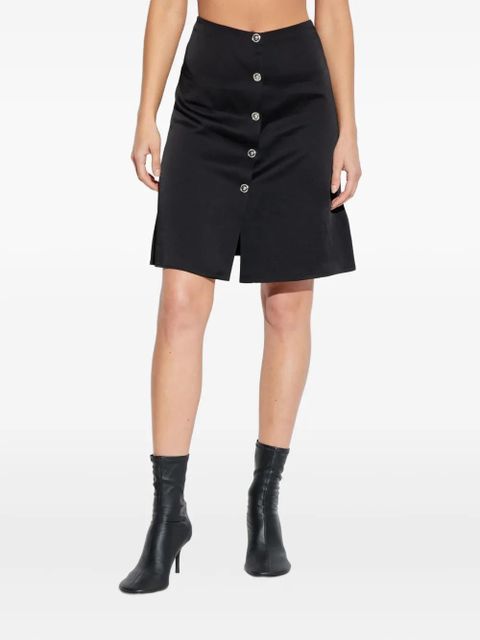 Versace front-button mini skirt - Black