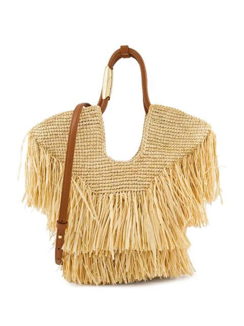 ZIMMERMANN fringed straw handbag - Neutrals - zdjęcie produktu nr 1