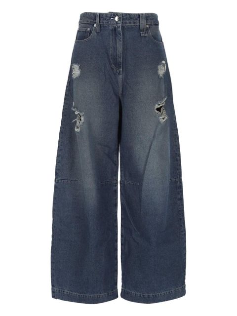 Simone Rocha distressed jeans - Blue - zdjęcie produktu nr 1