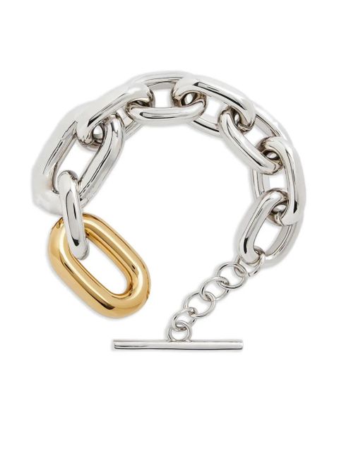 Rabanne chain-link oval-link bracelet - Silver
