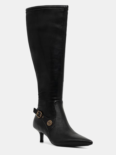 Pinko kozaki Gloria 15 damskie kolor czarny na szpilce SD0369E028Z99 - zdjęcie produktu nr 1