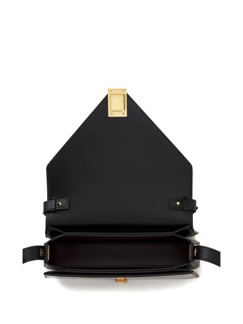 Lanvin small Concerto Arpège flap-front leather crossbody bag - Black