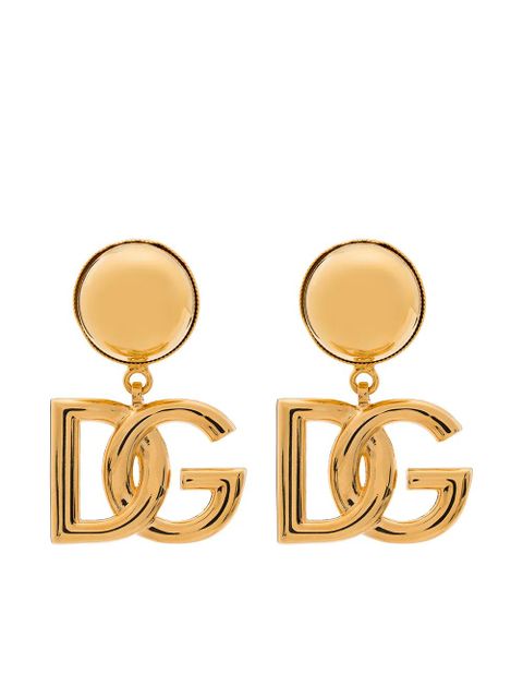 Dolce & Gabbana DG Logo clip-on earrings - Gold - zdjęcie produktu nr 1