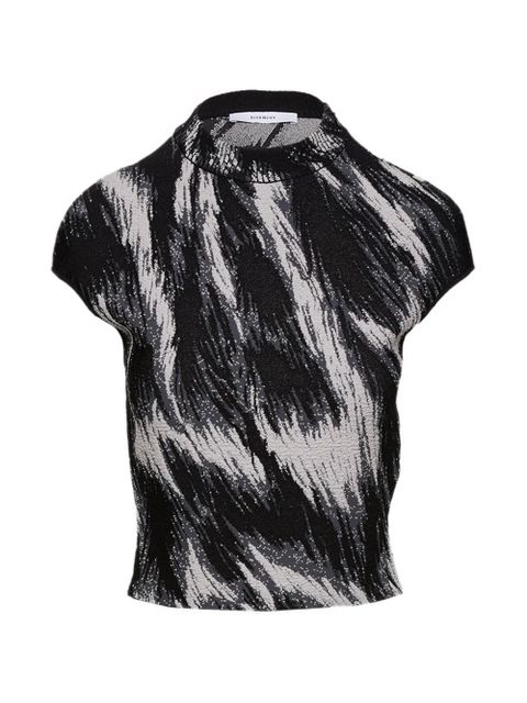 Givenchy abstract mockneck T-shirt - Black - zdjęcie produktu nr 1