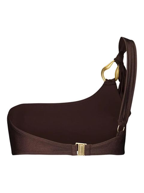 ZIMMERMANN Ascension one-shoulder bikini top - Brown