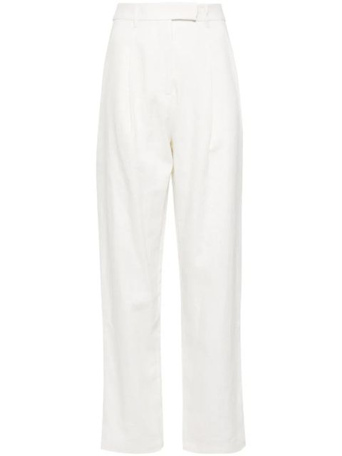 Self-Portrait high-waisted tailored trousers - White - zdjęcie produktu nr 1