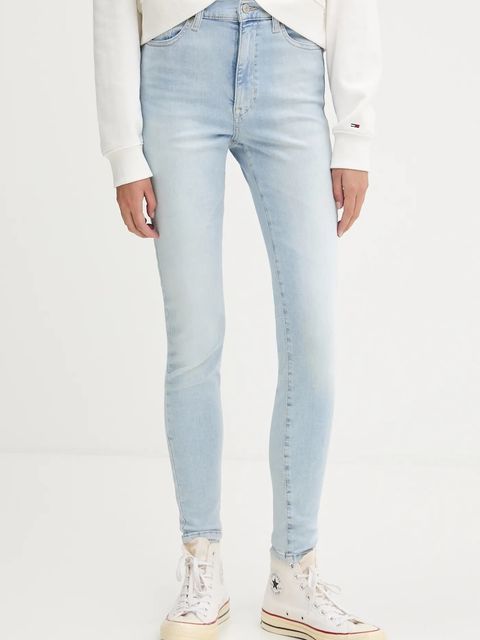 Tommy Jeans jeansy damskie kolor niebieski DW0DW20492 - zdjęcie produktu nr 1