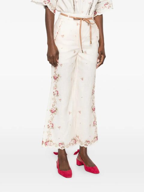 ZIMMERMANN Patience floral trousers - Neutrals - zdjęcie produktu nr 2