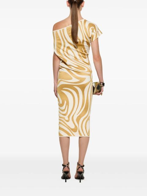 PUCCI draped midi dress - Gold - zdjęcie produktu nr 2