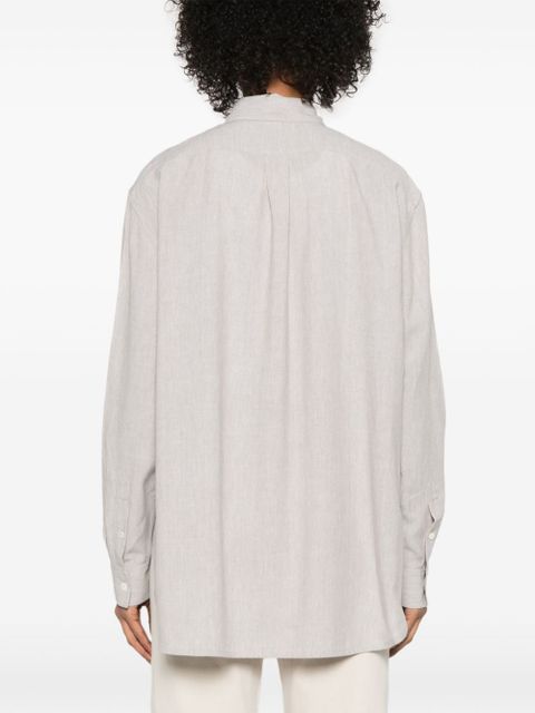 TOTEME mélange-effect shirt - Grey