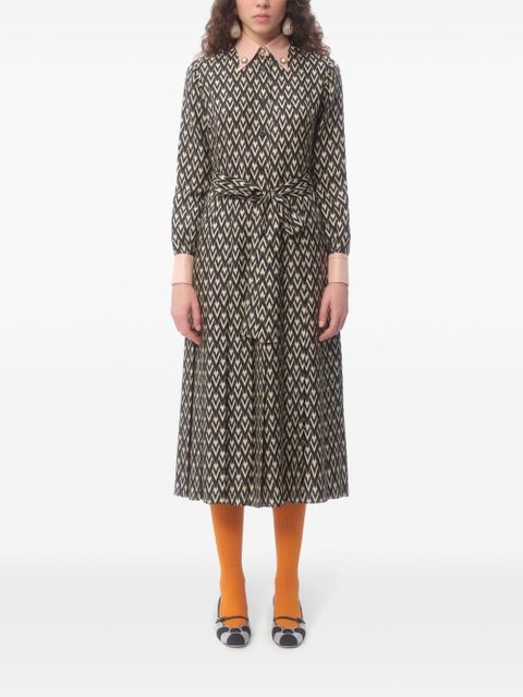 Valentino Garavani Toute La V midi dress - Black