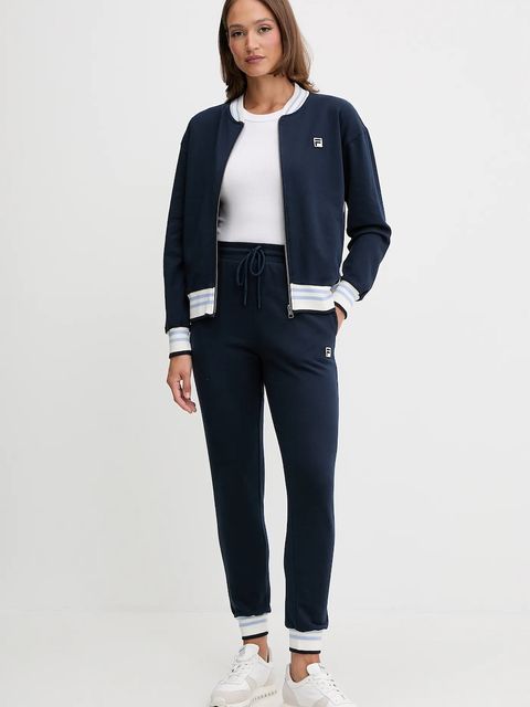 Fila dres lounge bawełniany kolor granatowy FPW4187 - zdjęcie produktu nr 1