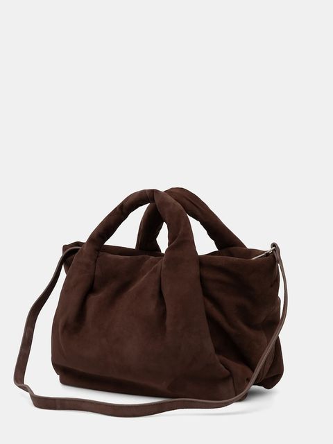 MUNTHE torebka zamszowa LIX kolor brązowy 254191025453 - zdjęcie produktu nr 2