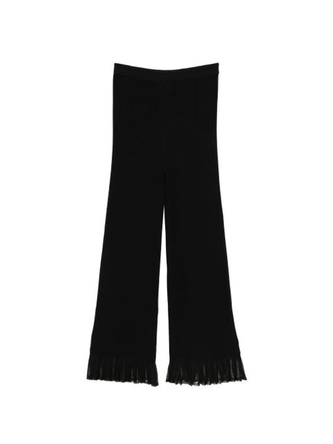 SANDRO ribbed trousers - Black - zdjęcie produktu nr 1