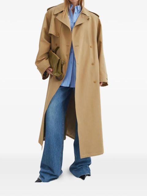 The Frankie Shop buttoned belted coat - Neutrals - zdjęcie produktu nr 2