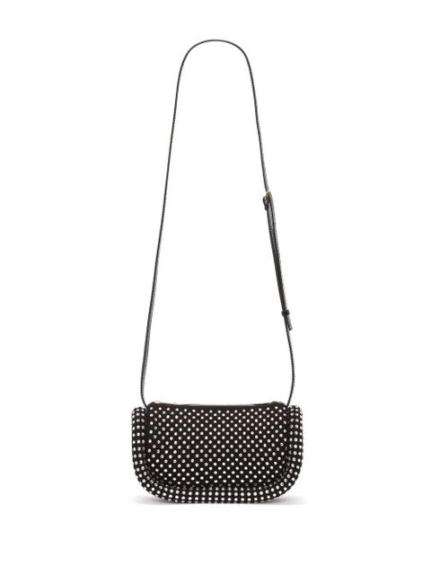 JW Anderson Bumper-12 crystal-embellished crossbody bag - Black - zdjęcie produktu nr 2