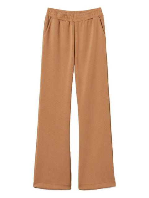 TWINSET Scuba side slant pockets trousers - Brown - zdjęcie produktu nr 1