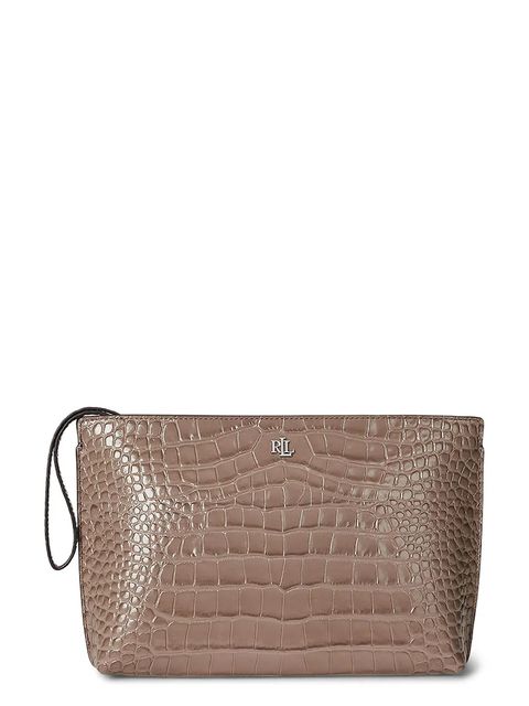 Lauren Ralph Lauren kopertówka skórzana kolor brązowy 432969466 - zdjęcie produktu nr 1